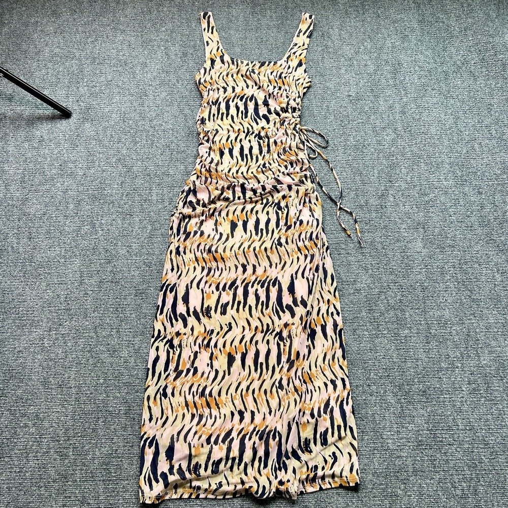 House Of Harlow 1960 Sexy Keyhole Lined Maxi Dress, Sz S‎ Stretchy, Side Ruching